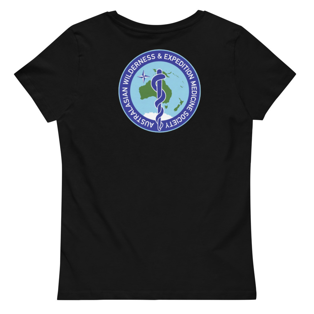 Women’s Fitted Eco TShirt Black - Back