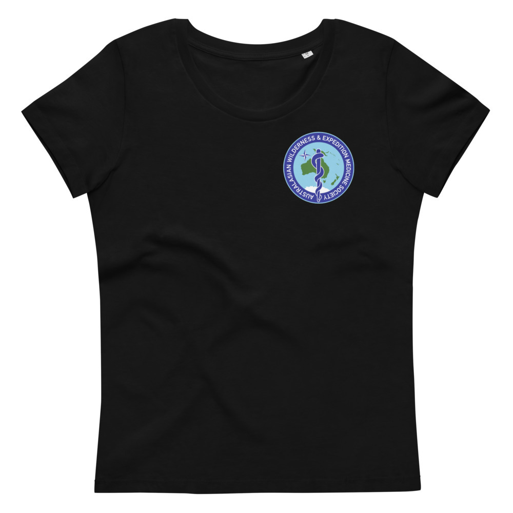 Women’s Fitted Eco TShirt Black - Front
